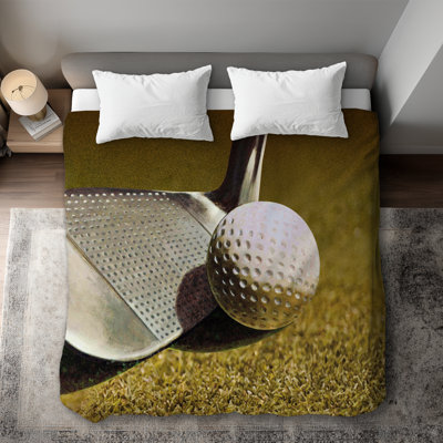 Golf Closeup Object Man Cave Duvet Cover | Home Decor