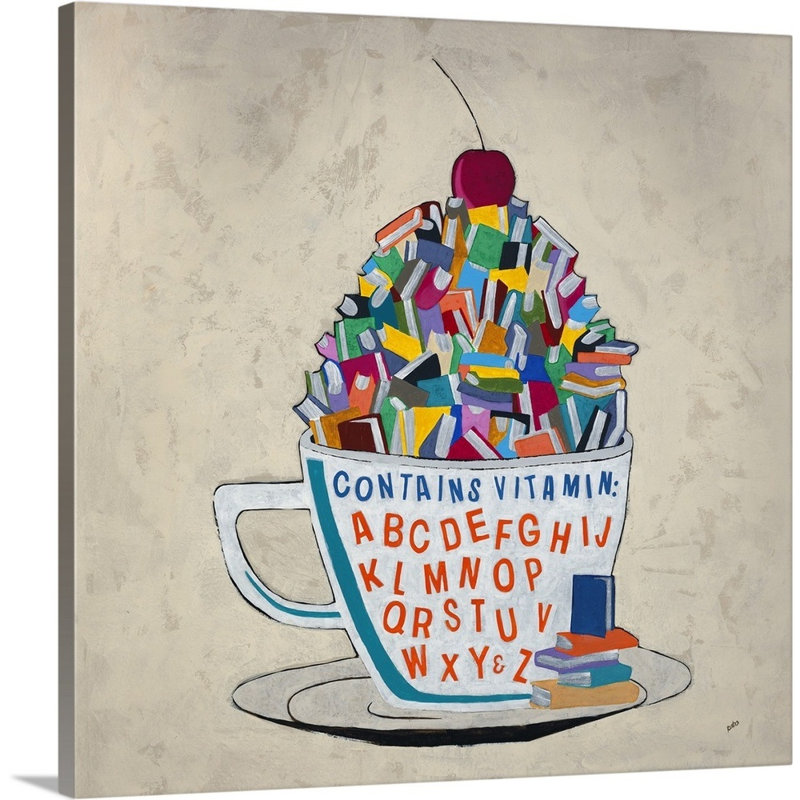 « vitamines a à z », peinture sur toile, Toile tendue, H 12 po x l 12 po x p 1,25 po
