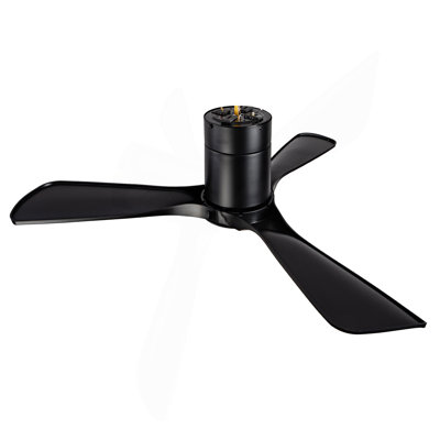Hot Sales Ceiling Fan With Lights 42 Inch Flush Mount Ceiling Fan With Remote Control, ABS Blades Modern Outdoor Ceiling Fans For Bedroom/Farmhouse/Patio/Indoor, Quiet DC Motor
