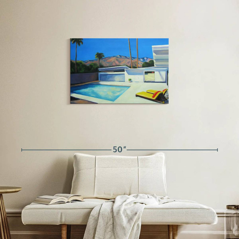 Lilie By The Pool II, 20" H x 30" W