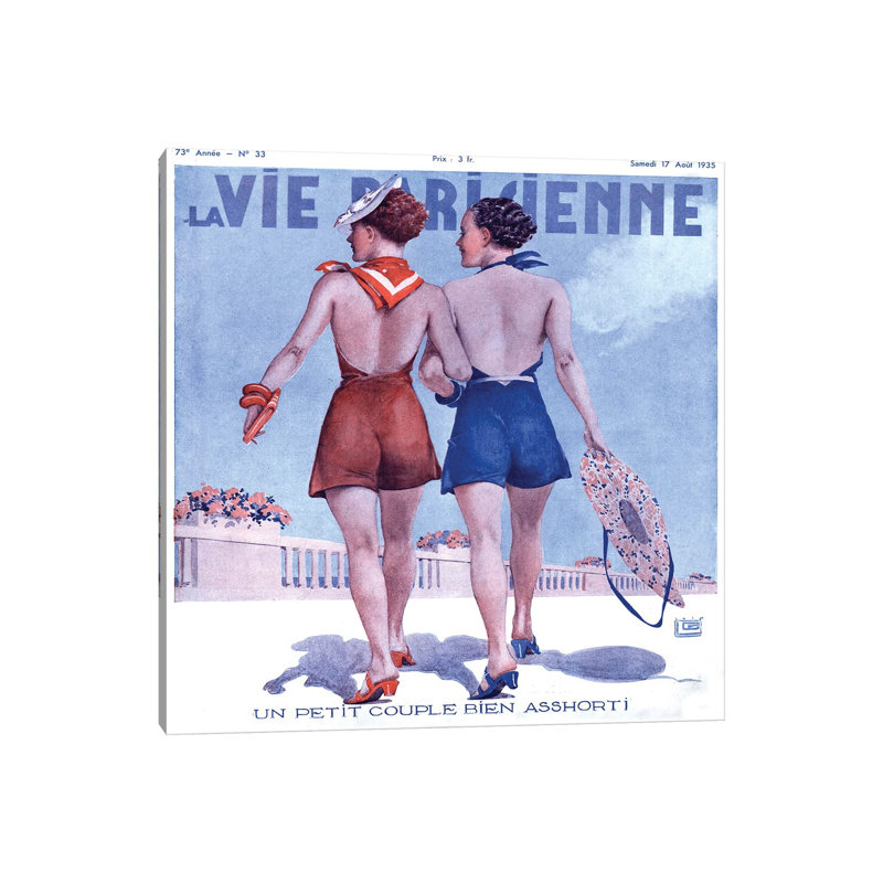 1935 La Vie Parisienne Magazine Cover by The Advertising Archives - Gallery-Wrapped Canvas Giclée on Canvas, Canvas