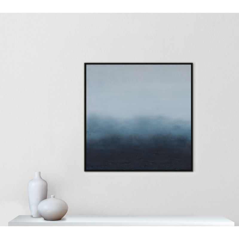 «Elemental II Square Version Print» par S.H. Khân, Espresso, H 41,5 po x l 41,5 po
