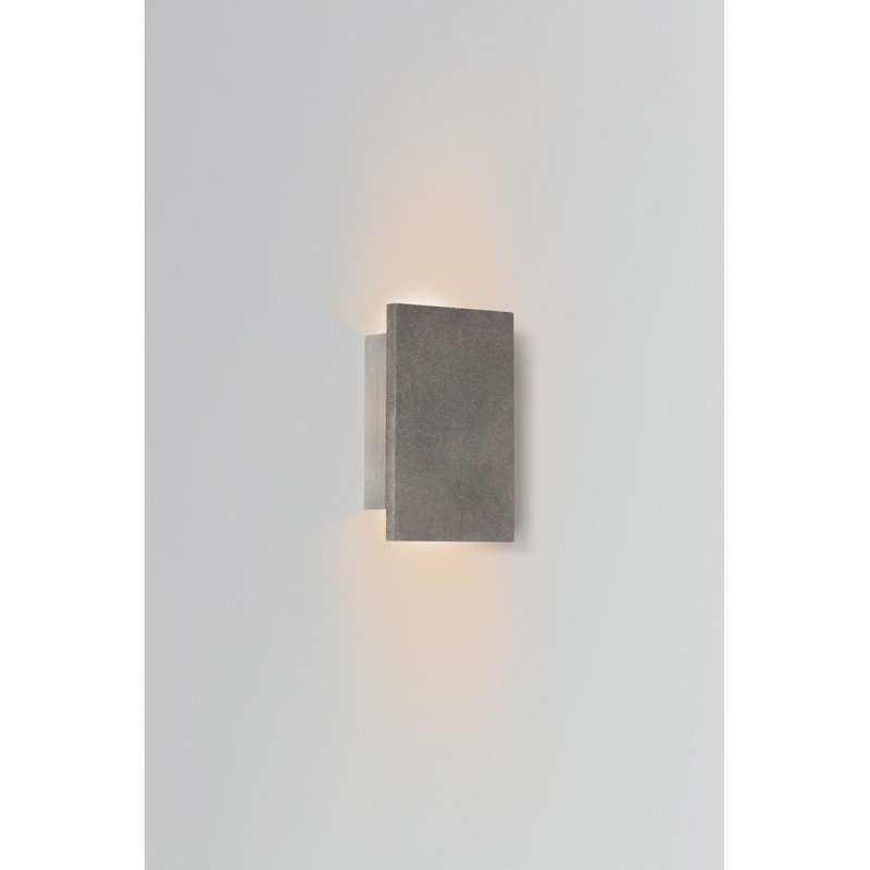 Tersus LED Wall Light, Black Concrete, 3500K