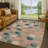 Machine Washable Indoor/Outdoor Chantille ACN2444 Floral Rug-600092036-600092046