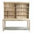 Reclaimed Wood and Metal Two-Piece Hutch