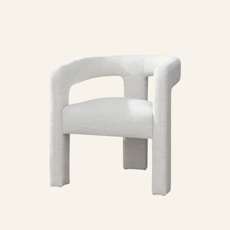 Ensemble de 2 chaises d'appoint Loma Beige Boucle