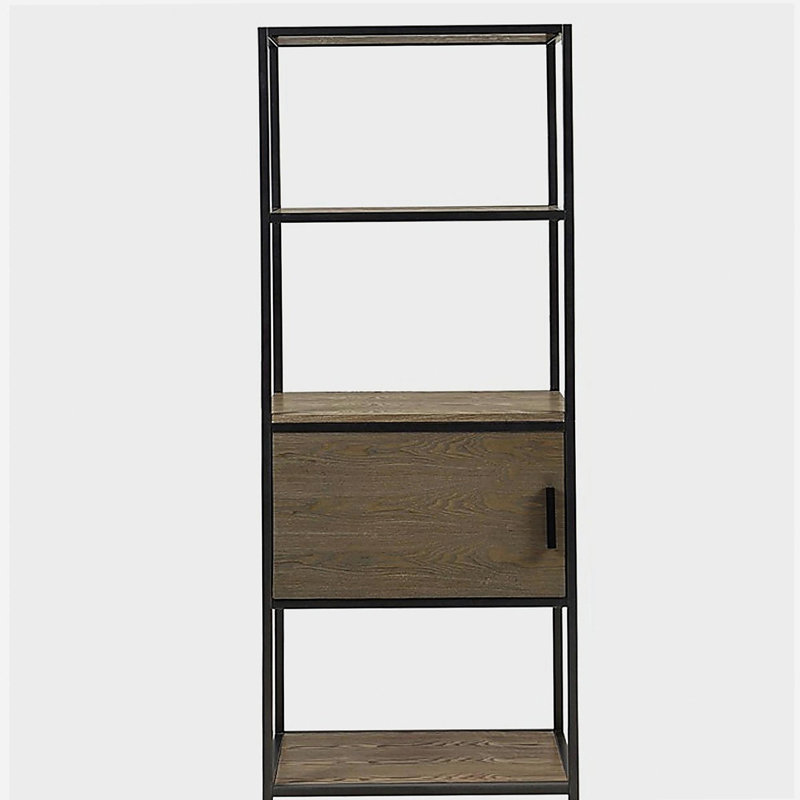 Bibliothèque à 3 niveaux avec armoire de rangement