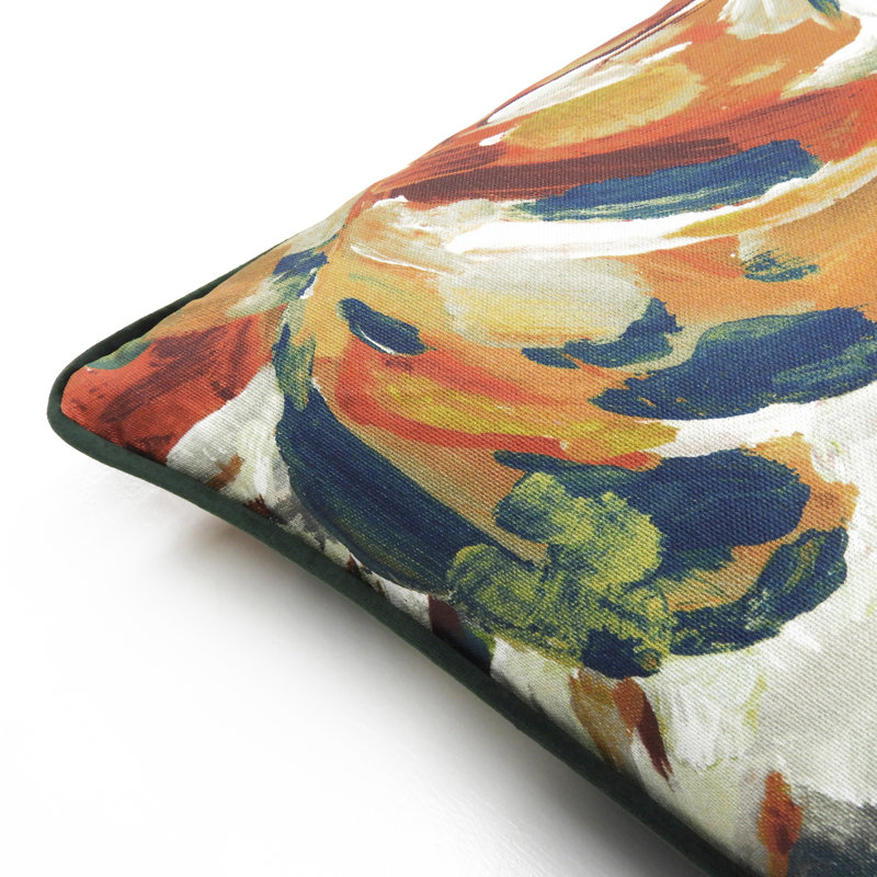 Floral Square Cushion, Spice