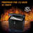Fireproof Document Box With Key Lock, Safe Secures Files And Documents For Home Or Office