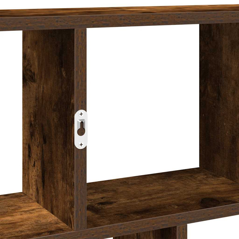 Aythan 12 Piece Bracket Shelf, Smoked Oak