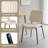 Modern Round 3 Piece Dining Room Table and Chairs Set-524936967-524936966
