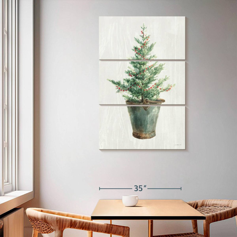 Arbre de Noël blanc et lumineux I, H 65 po x l 42 po