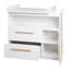 Lilo Unit with Removable Top Handles Made of Wood - White Changing Table