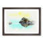 Peering Crocodile in Abstract - Picture Frame Graphic Art Print-55739005-55739001