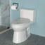 Toilette en céramique - Hauteur d'assise confortable, facile à utiliser