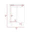 Meuble-lavabo simple avec plateau 14,3 po Zahar