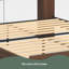 Wooden Bed Frame Queen Size Farmhouse Platform Bed Frame With Bookcase Shelf & 2 Storage Drawers, Storage LED Light Headboard , Noise Free,No Box Spring Needed And Easy Assembly