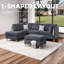 Canapé modulaire réversible avec repose-pieds-1220187853