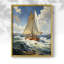 NAUTICAL Series CCCCXXV - Impression encadrée de qualité supérieure - Prêt à être accroché - Aucun clou requis-1668483598-1668483585