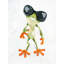 Drôle de grenouille avec lunettes de soleil - reproduction encadrée d'une chambre exotique-786554438