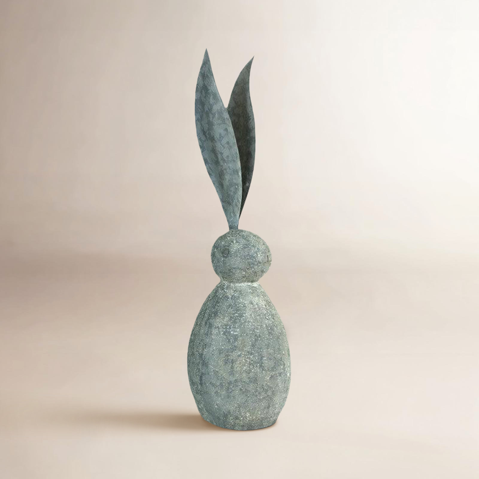 Okelly Faux Stone Rabbit Figurine, 28" H x 7" W x 7" D