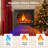 Freestanding Electric Fireplace Stove Heater With 3D Flame Effect And Remote Control