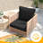 24" x 24" x 5" Outdoor Deep Seat Cushion, Waterproof, High Resilience Foam, Patio Furniture Replacement-1789888910-1789888903