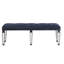 Banc capitonné foncé et noir foncé