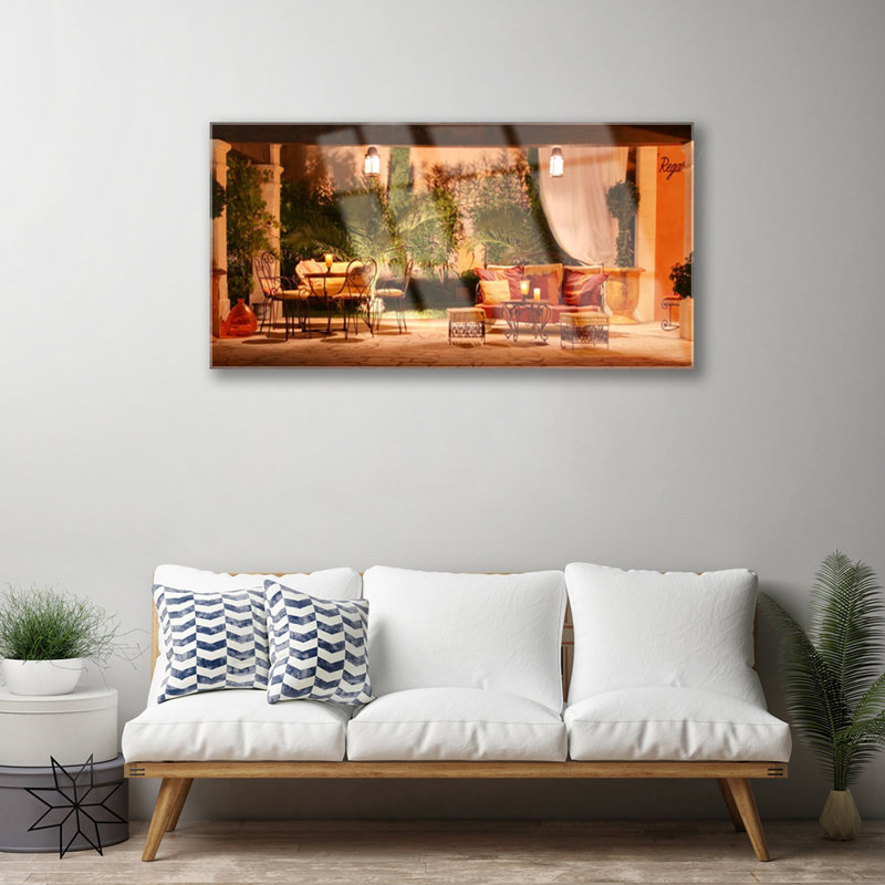 Architecture Restaurant - No Frame Print on Glass