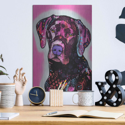 " Black Lab " by Dean Russo Painting Print