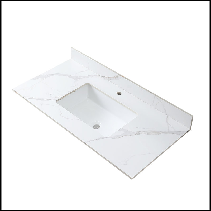 Plateau de meuble-lavabo simple Rosalio