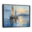 Bateau, voile, reflets I - art encadré de bateau côtier-668216648-668216653