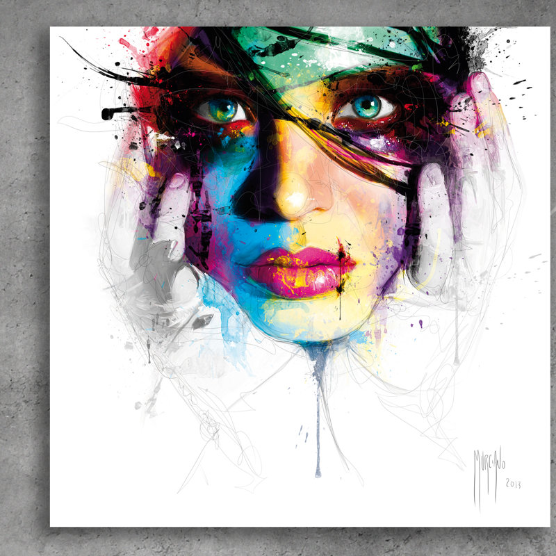 « corail i » par patrice murciano, impression sur toile tendue, H 18 po x l 18 po x P 1,5 po