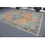 Tapis turc Oushak rétro surdimensionné de couleur orange vif pour la cuisine ou l'extérieur