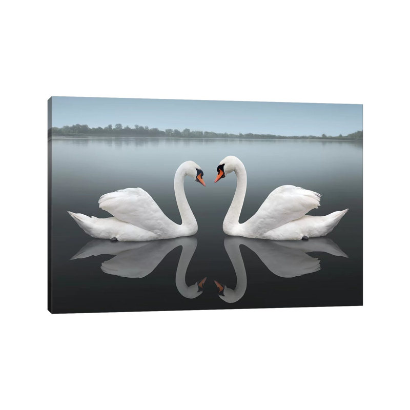 "Together" par Ben Heine-impression d’art graphique, Pas de tapis, H 18 po x l 26 po x P 1,5 po, Toile tendue