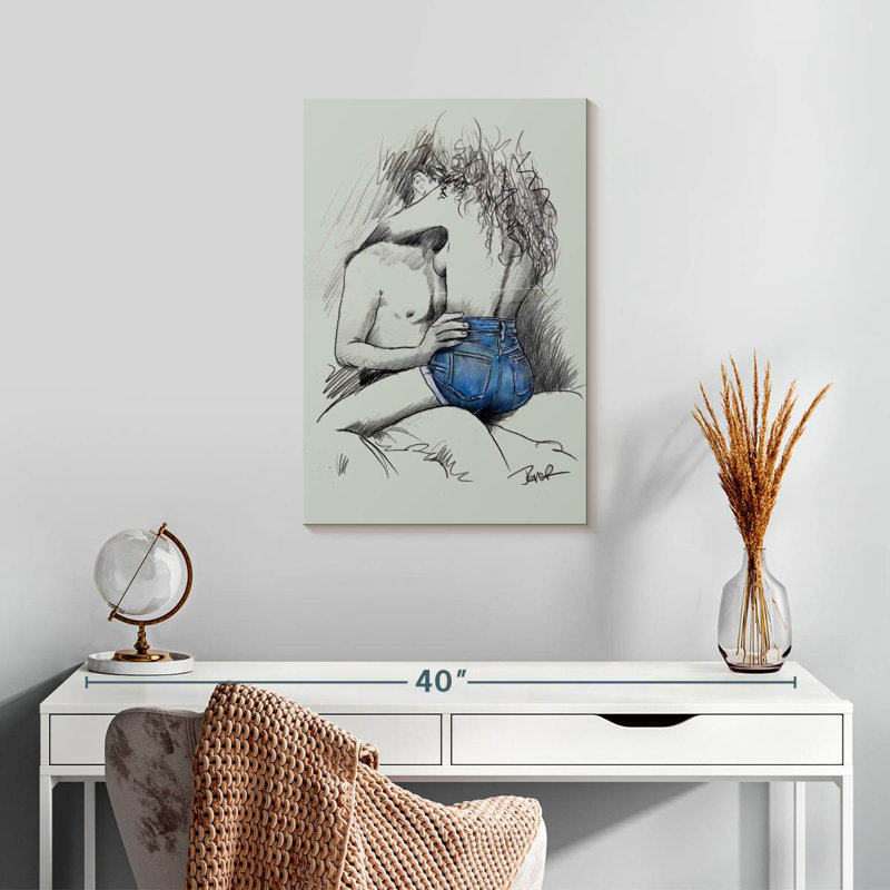 Denim, 24" H x 16" W