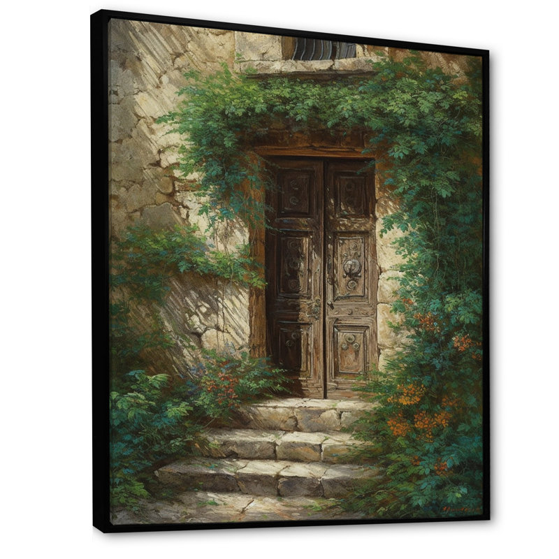 Impression sur toile Robas Brown and Green Nature's Front, H 40 po x l 30 po x P 1,5 po, Cadre flottant noir