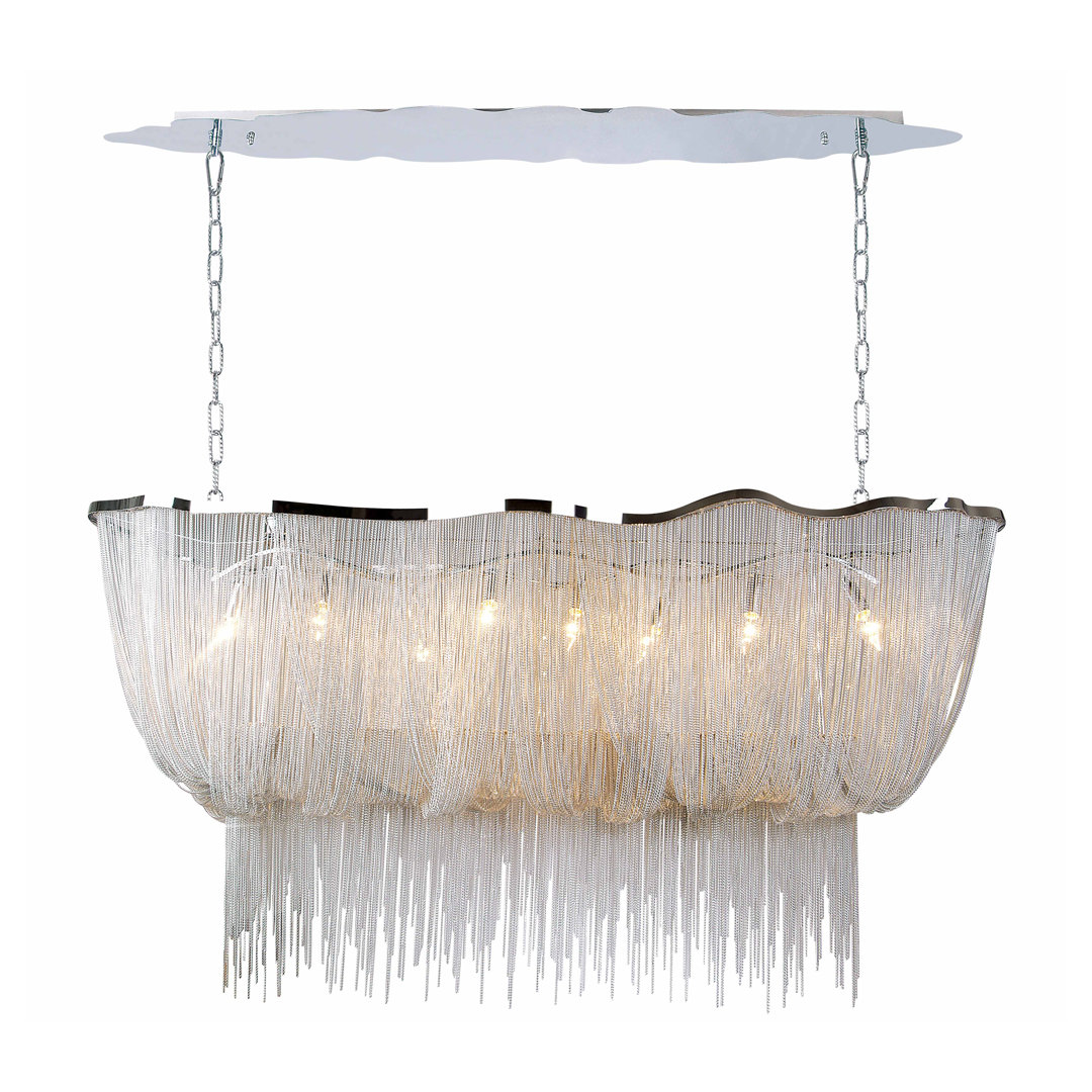 Eduardo 8 - Light Kitchen Island Linear Pendant Rosdorf Park