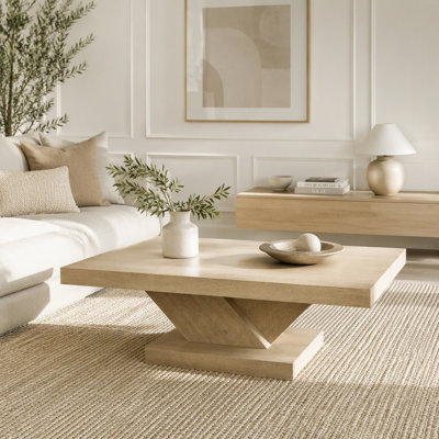 47" Modern Cross Leg Coffee Table