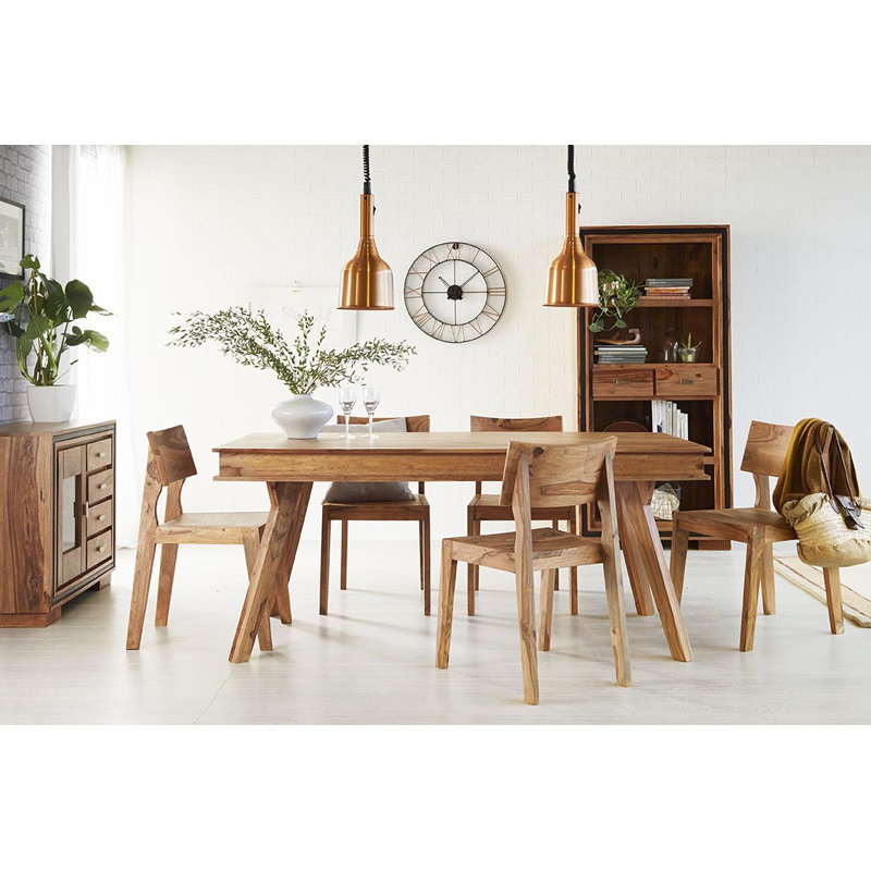 Hollowtop 180cm H x 85cm W Solid Wood Standard Bookcase