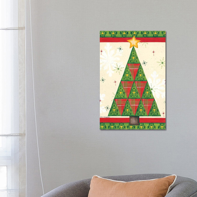 Triangle Tree by Lisa Kennedy - Wrapped Canvas Print, 66.04 cm H x 45.72 cm W x 1.91 cm D