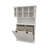 Aspasios Two-Compartment Tilt-Out Dirty Laundry Basket Tall Bathroom Cabinet with 2 Adjustable Shelves-1844167053