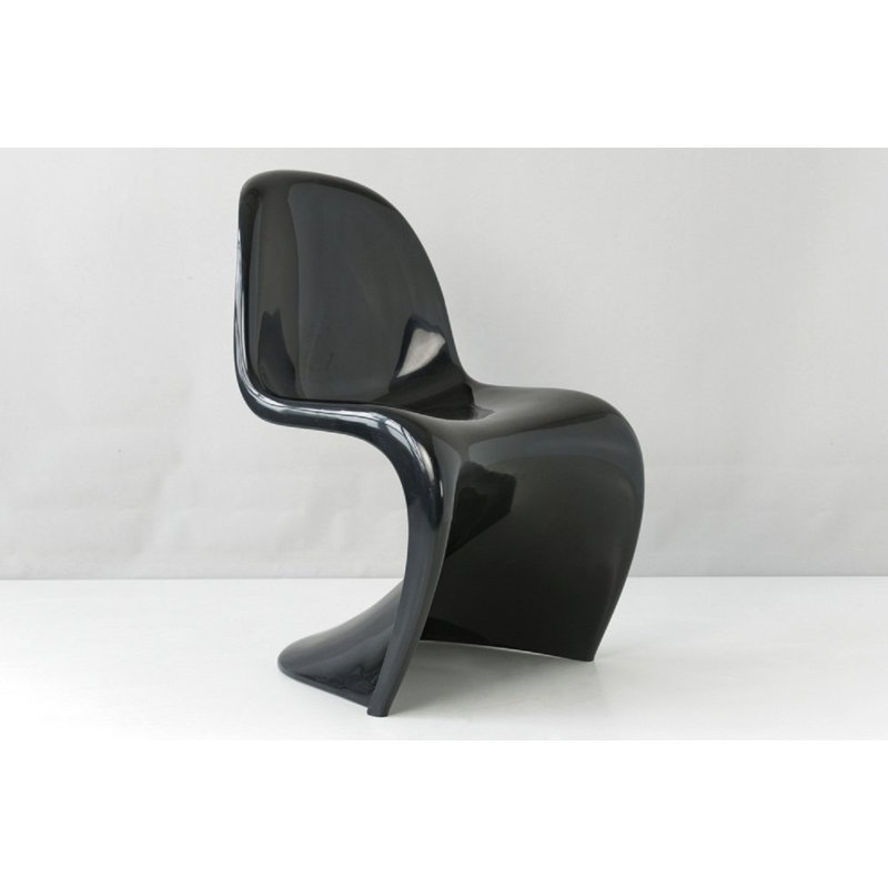 Chaise d'appoint empilable Elowise, Noir
