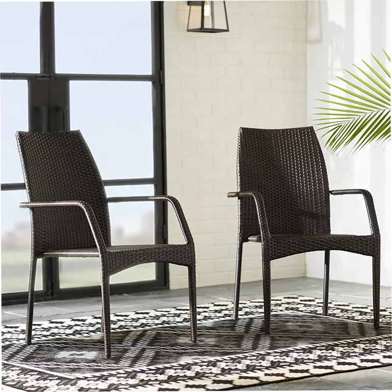 Chaises d'extérieur en osier, 54020 KD MP2, 2 chaises / ensemble