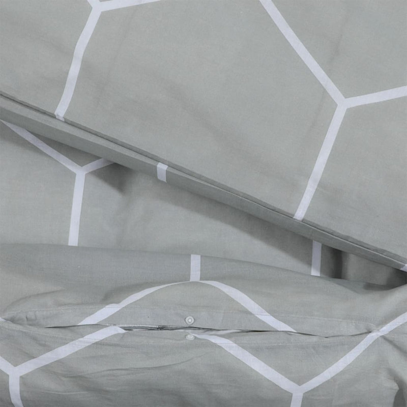 Blue And Grey Microfibre Duvet Cover Set