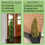 2 x 5 pi arbre de buis artificiel à feuilles en spirale double en pot en plastique, vert