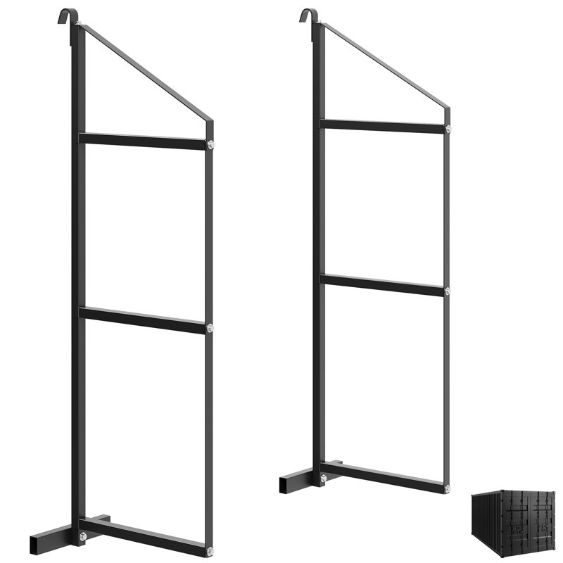 Supports d'expédition à 3 niveaux pour tablettes d'expédition (paquet de 2 ou 4) - thermolaqués, capacité de 1 100 lb, suspension rapide