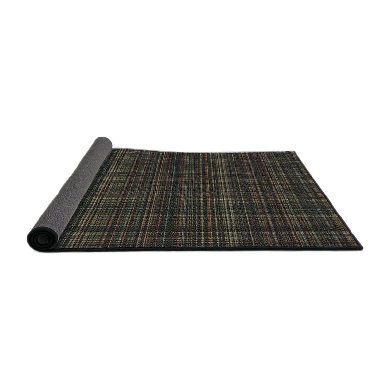 Tapis beige / olive Donquell, Rond 8 pi