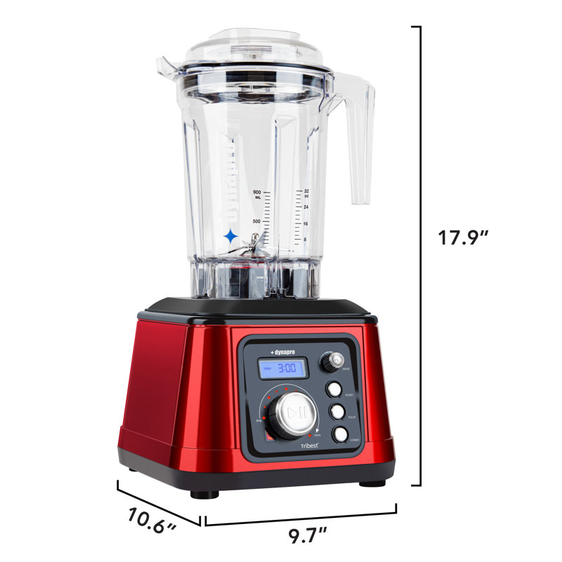 Tribest Dynapro® 100 Speed 64oz. Countertop Blender, Red