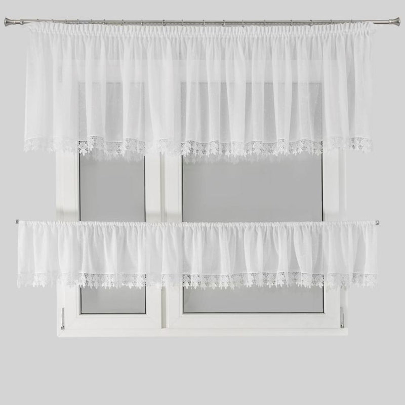 Purcellville Pencil Pleat Semi Sheer Single Curtain